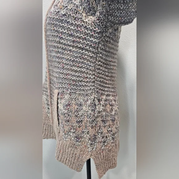 Free People Love Bug Chunky Knit Fair Isle Sweater Boho Wool Blend Size XS - Picture 8 of 15